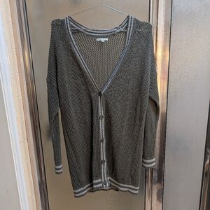 American Eagle Outfitters Olive Green Button-Up Cardigan